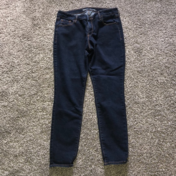 Old Navy Dark Wash Mid-Rise Rockstar Jeans - Picture 1 of 3